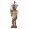 Kurt Adler 16-Inch Hollywood Platinum And Gold Glitter King Nutcracker