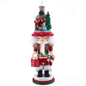 Kurt Adler 17.5-Inch Hollywood™ Stockings On Fireplace Nutcracker
