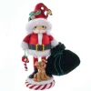 Kurt Adler 12-Inch Hollywood Santa And Pup Nutcracker