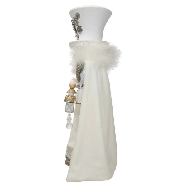Kurt Adler 18-Inch Hollywood White Snowflake Soldier Battery-Operated Led Nutcracker