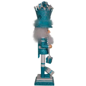 Kurt Adler 18-Inch Hollywood Blue Giftbox Soldier Nutcracker