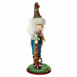 Kurt Adler 15-Inch Hollywood Elf With Teddy Bear Nutcracker