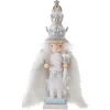 Kurt Adler 18-Inch Hollywood White Fur King Nutcracker