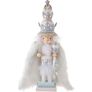 Kurt Adler 18-Inch Hollywood White Fur King Nutcracker