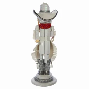 Kurt Adler 18-Inch Hollywood Rhinestone Cowgirl Nutcracker