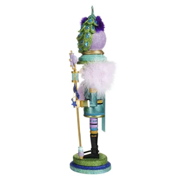 Kurt Adler 17.5-Inch Hollywood™ Peacock Hat Nutcracker