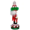 Kurt Adler 15-Inch Hollywood Nutcrackers™ Red, White And Green Candy Tower Hat Nutcracker