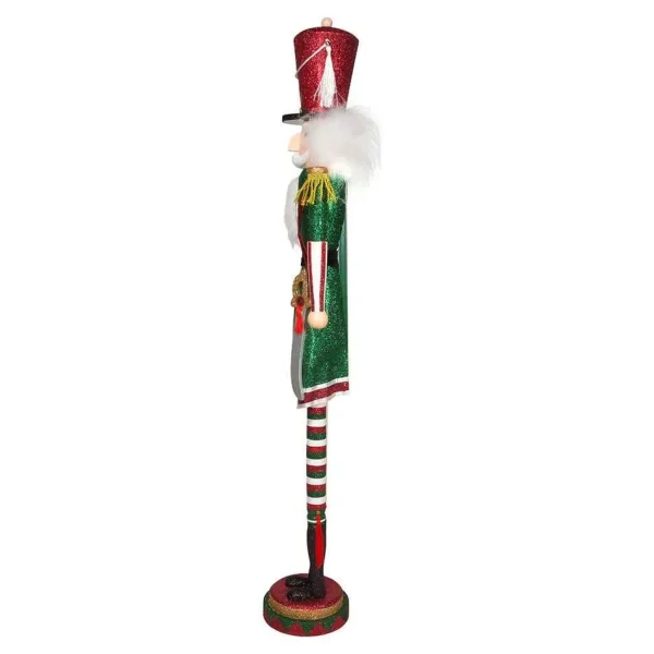 Kurt Adler 36-Inch Hollywood Red, White And Green Soldier Nutcracker