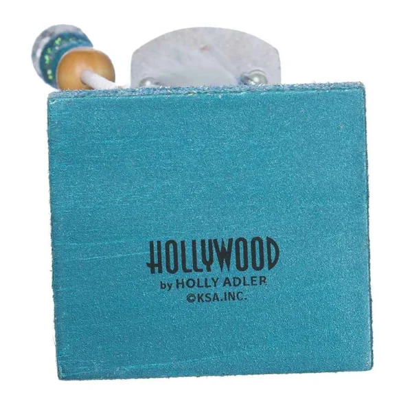 Kurt Adler 17-Inch Hollywood Turquoise/White Nutcracker