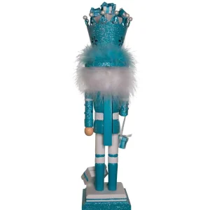 Kurt Adler 18-Inch Hollywood Blue Giftbox Soldier Nutcracker