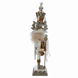 Kurt Adler 19-Inch Hollywood White And Gold King Nutcracker