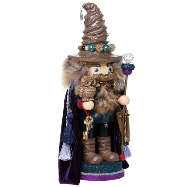 Kurt Adler 15-Inch Hollywood Wizard Nutcracker With Owl