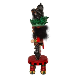 Kurt Adler 18-Inch Hollywood Black Bear Hat Nutcracker