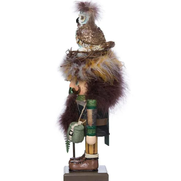 Kurt Adler 16-Inch Hollywood Woodsman Nutcracker With Owl Hat