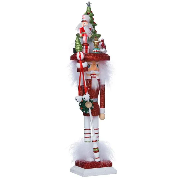 Kurt Adler 18-Inch Hollywood Christmas Tree Hat Nutcracker