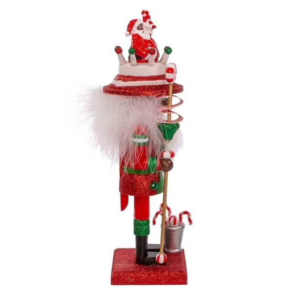 Kurt Adler 10-Inch Hollywood Black Nutcracker With Santa Hat