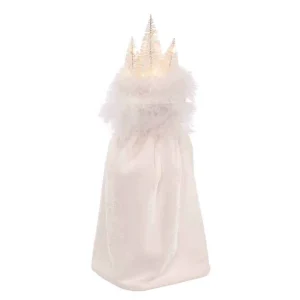 Kurt Adler 15-Inch Hollywood White Winter Led Hat Nutcracker