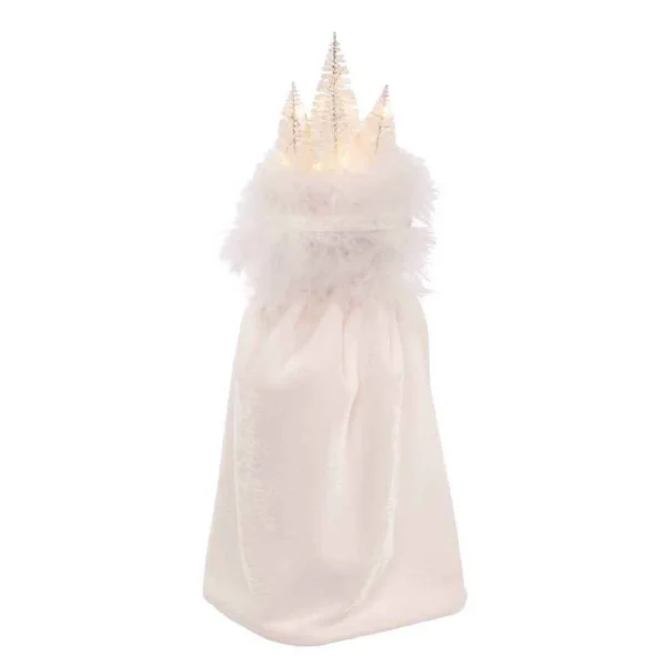 Kurt Adler 15-Inch Hollywood White Winter Led Hat Nutcracker