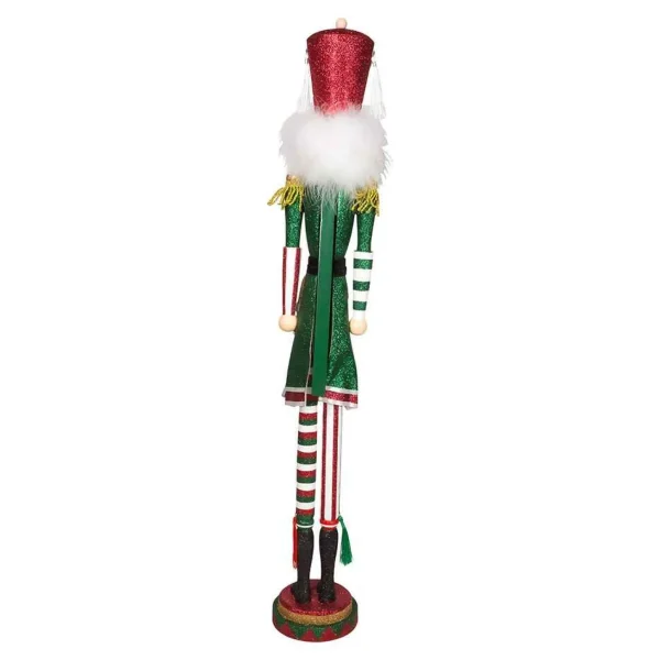 Kurt Adler 36-Inch Hollywood Red, White And Green Soldier Nutcracker