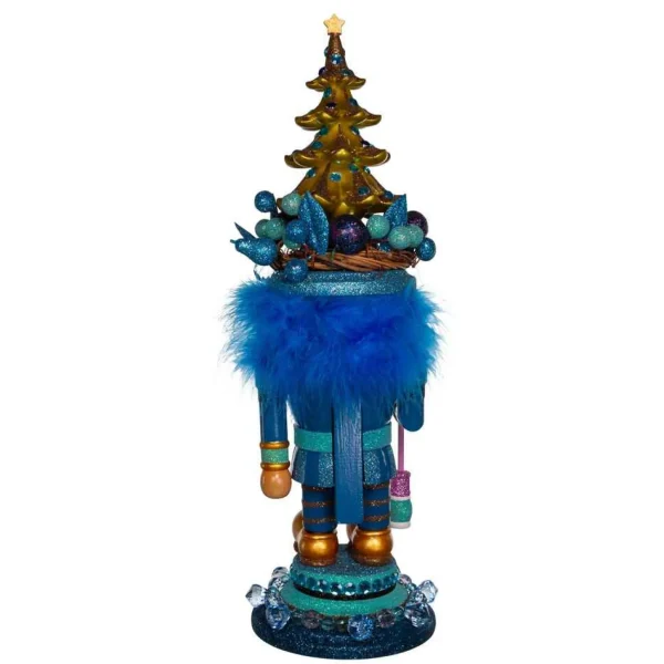 Kurt Adler 18-Inch Hollywood Blue With Tree Nutcracker