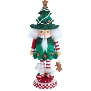 Kurt Adler 12.5-Inch Hollywood Jolly Tree Christmas Hat Nutcracker