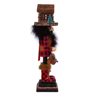 Kurt Adler 18-Inch Hollywood Lodge Nutcracker With Cabin Hat