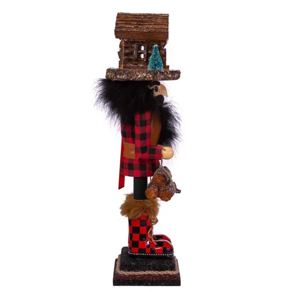 Kurt Adler 18-Inch Hollywood Lodge Nutcracker With Cabin Hat