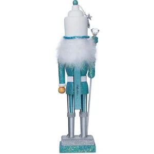 Kurt Adler 17-Inch Hollywood Turquoise/White Nutcracker