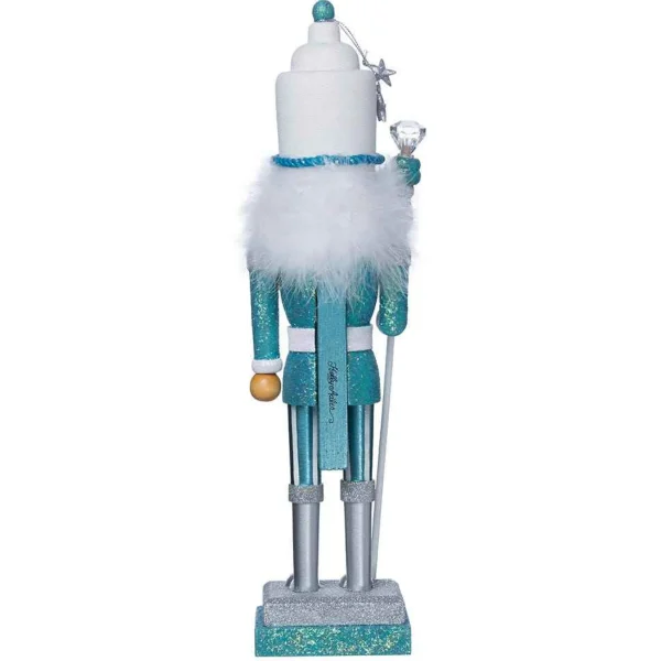 Kurt Adler 17-Inch Hollywood Turquoise/White Nutcracker