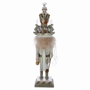 Kurt Adler 19-Inch Hollywood White And Gold King Nutcracker