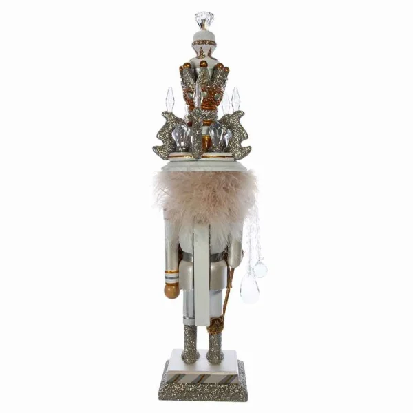 Kurt Adler 19-Inch Hollywood White And Gold King Nutcracker