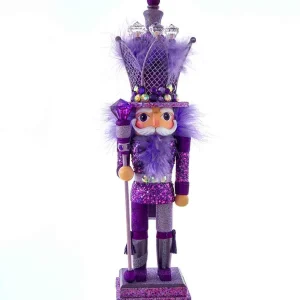 Kurt Adler 16-Inch Hollywood Purple King Nutcracker