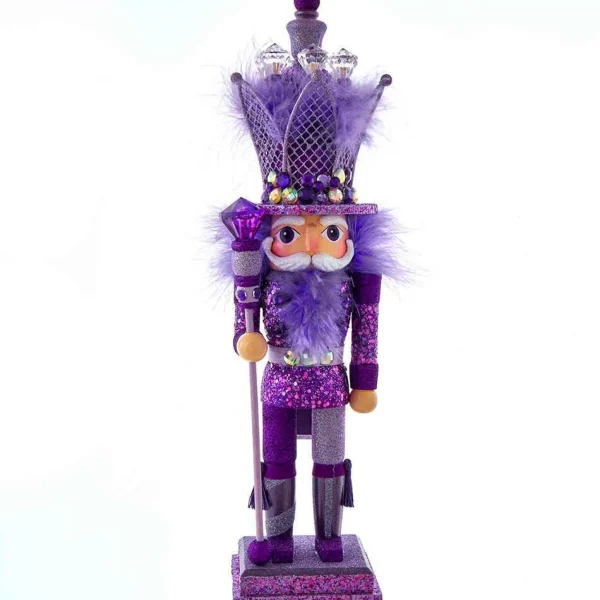 Kurt Adler 16-Inch Hollywood Purple King Nutcracker