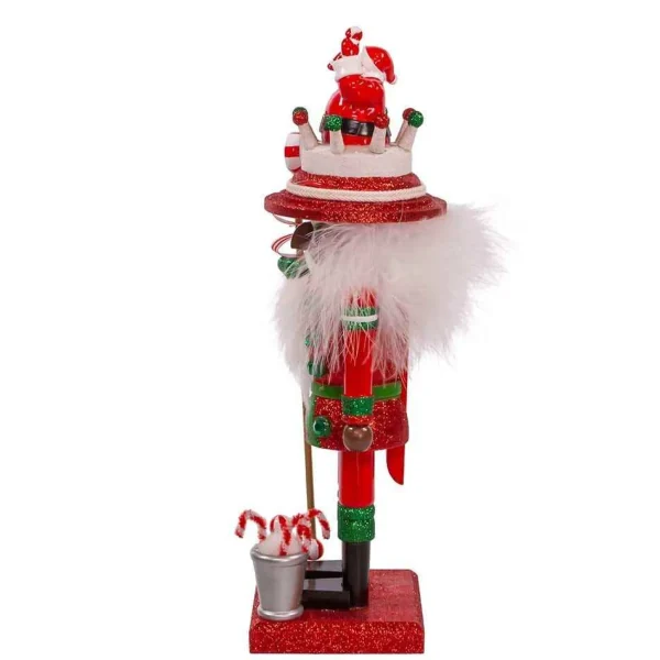 Kurt Adler 10-Inch Hollywood Black Nutcracker With Santa Hat
