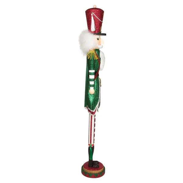 Kurt Adler 36-Inch Hollywood Red, White And Green Soldier Nutcracker