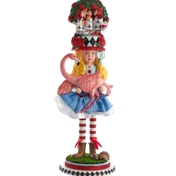 Kurt Adler 19-Inch Hollywood Alice With Flamingo Nutcracker