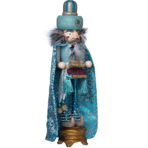 Kurt Adler 18-Inch Hollywood Turquoise King Nutcracker