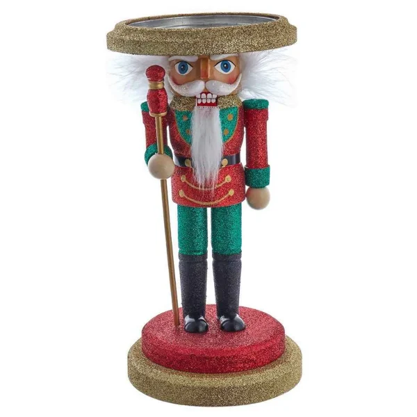Kurt Adler 10-Inch Hollywood Soldier Nutcracker Candleholder