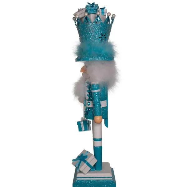 Kurt Adler 18-Inch Hollywood Blue Giftbox Soldier Nutcracker