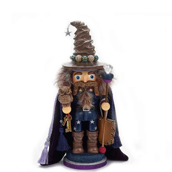 Kurt Adler 15-Inch Hollywood Wizard Nutcracker With Owl