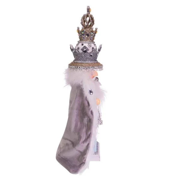 Kurt Adler 18-Inch Hollywood White Fur King Nutcracker