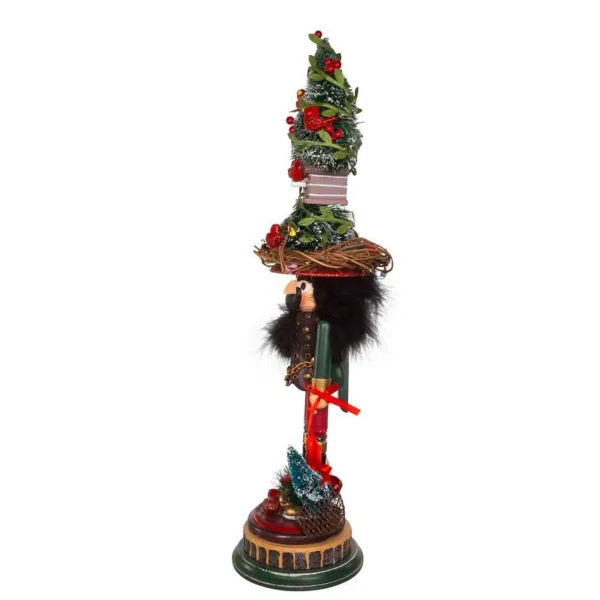 Kurt Adler 19.5-Inch Hollywood Cardinal In Tree Hat Nutcracker