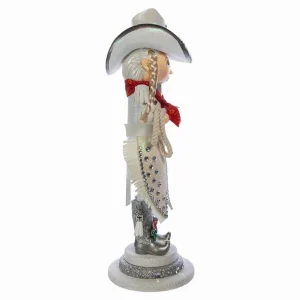 Kurt Adler 18-Inch Hollywood Rhinestone Cowgirl Nutcracker