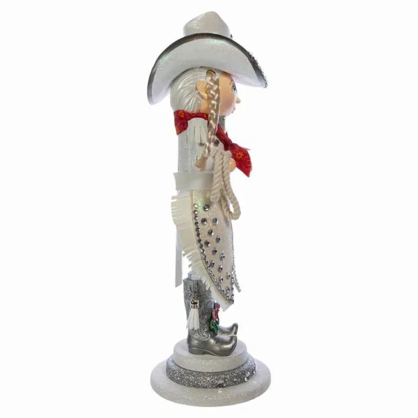 Kurt Adler 18-Inch Hollywood Rhinestone Cowgirl Nutcracker