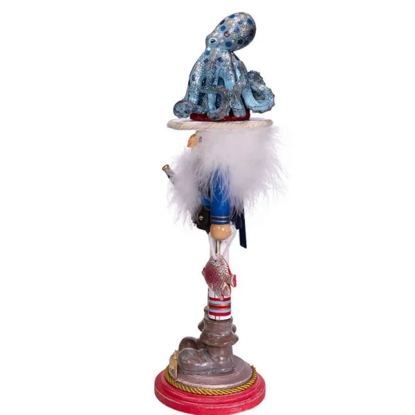 Kurt Adler 18-Inch Hollywood Octopus Hat Nutcracker