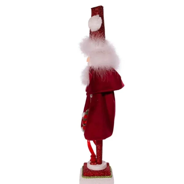 Kurt Adler 20-Inch Hollywood Red Skinny Nutcracker With Wreath