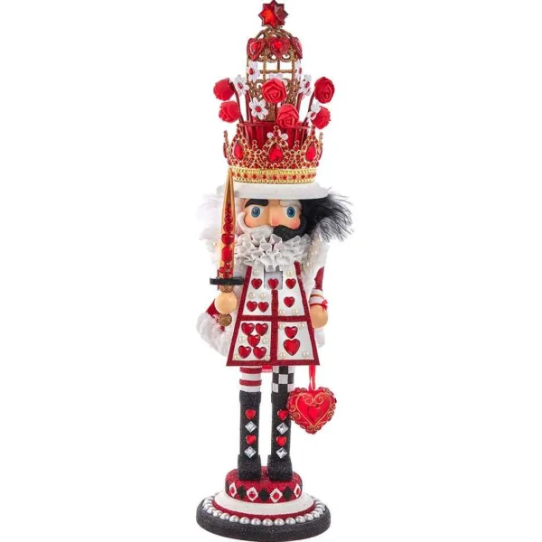 Kurt Adler 18-Inch Hollywood King Of Hearts Nutcracker