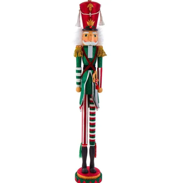 Kurt Adler 36-Inch Hollywood Red, White And Green Soldier Nutcracker