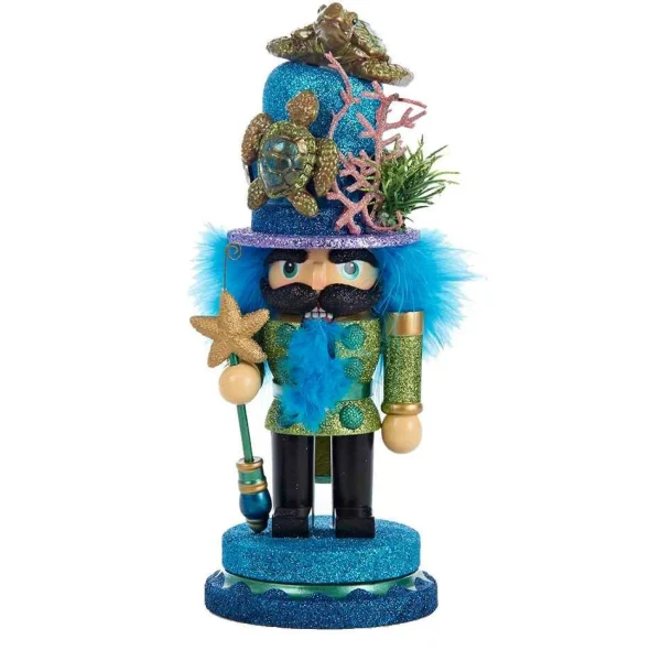 Kurt Adler 11-Inch Hollywood Nutcracker With Sea Turtle Hat
