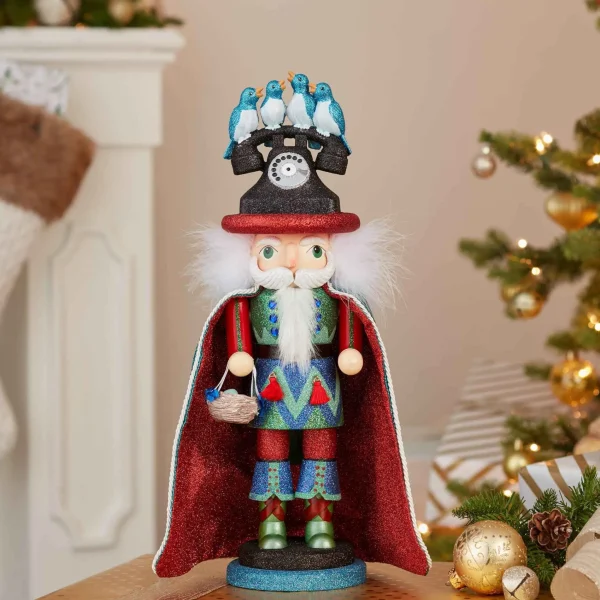 Kurt Adler 17.5-Inch Hollywood 12 Days Of Christmas Four Calling Birds Nutcracker